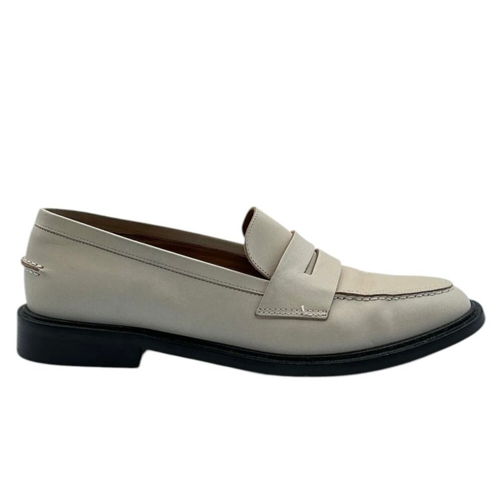ATP Atelier Monti Loafers Italian Leather Cream Minimalist Size‎ 40 Italy 10 US